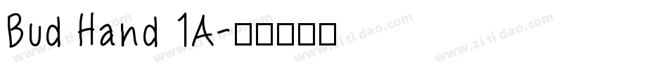 Bud Hand 1A字体转换